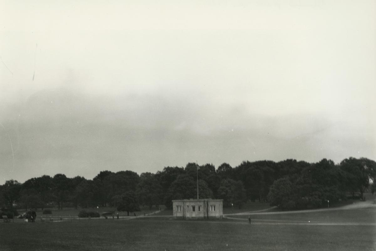 Washington Monument grounds looking east