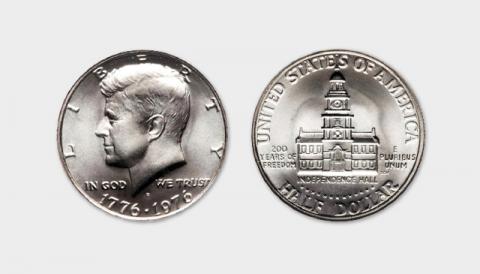 Kennedy Half Dollar, Bicentennial issue